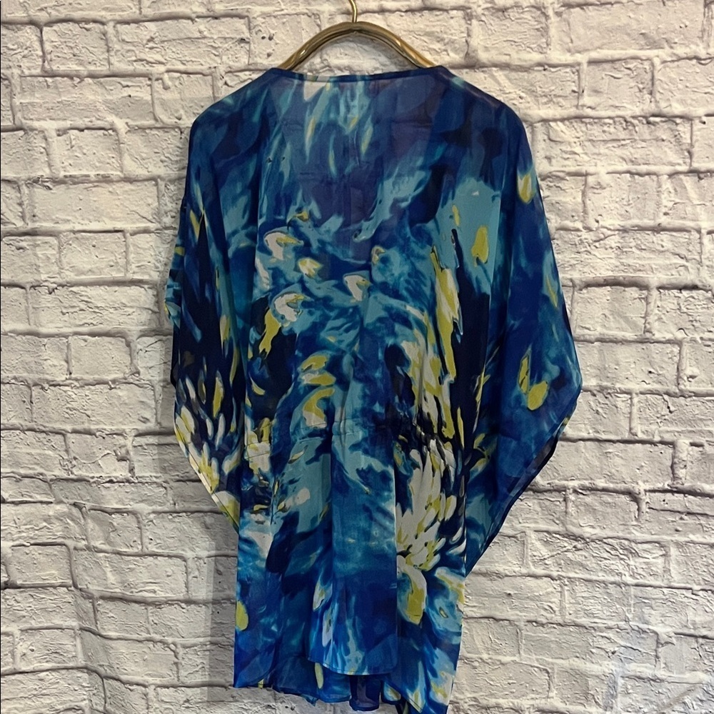 LUCKY & COCO NWT Kaftan Womens 3X Blue Water Embellished
Gemstone Beach Wear - Picture 9 of 15